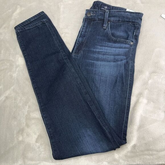 AG Adriano Goldschmied The Farrah Skinny Ankle Jeans Womens 29R High Rise Dark - Picture 12 of 15